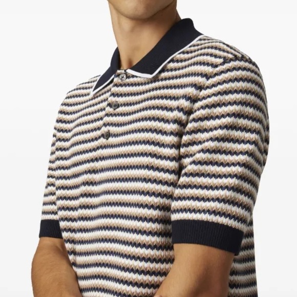 New NWT Missoni Men’s Zig Zag Polo Shirt MSRP $810 - Picture 3 of 6
